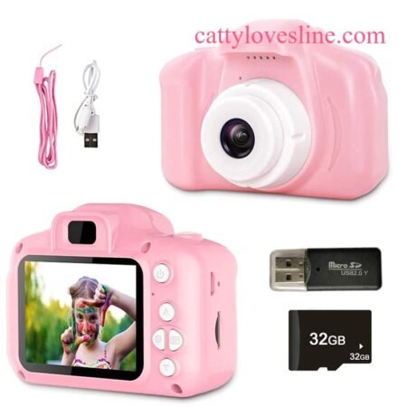 Children's Waterproof 1080P HD Screen Camera Video Toy 8 Million Pixel Kids Cartoon Cute Camera Outdoor Photography Toy