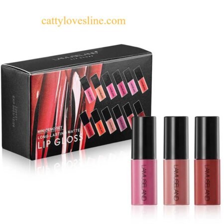 12Pcs/Lot Travel Kit Long-Lasting Waterproof Lipstick Matte Lip Gloss