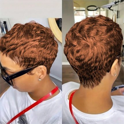Honey Blonde Pixie Wig