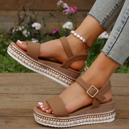 Ankle Strap Wedge Sandals