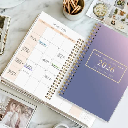 2026- A5 Minimalist Planner • Monthly Organizer for Productivity
