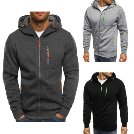 Premium Men’s Zip Hoodie – Slim Fit Designer Sweatshirt
