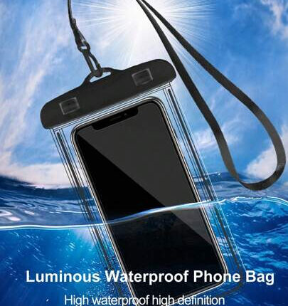 Universal Waterproof Phone Pouch – 3D Floating Dry Bag for All Smartphones up to 7 Inches – Full Touchscreen Protection for iPhone & Samsung – Perfect for Beach, Swimming, Travel & Vacation
